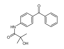N-(4-benzoylphenyl)-2-hydroxy-2-methylpropanamide结构式