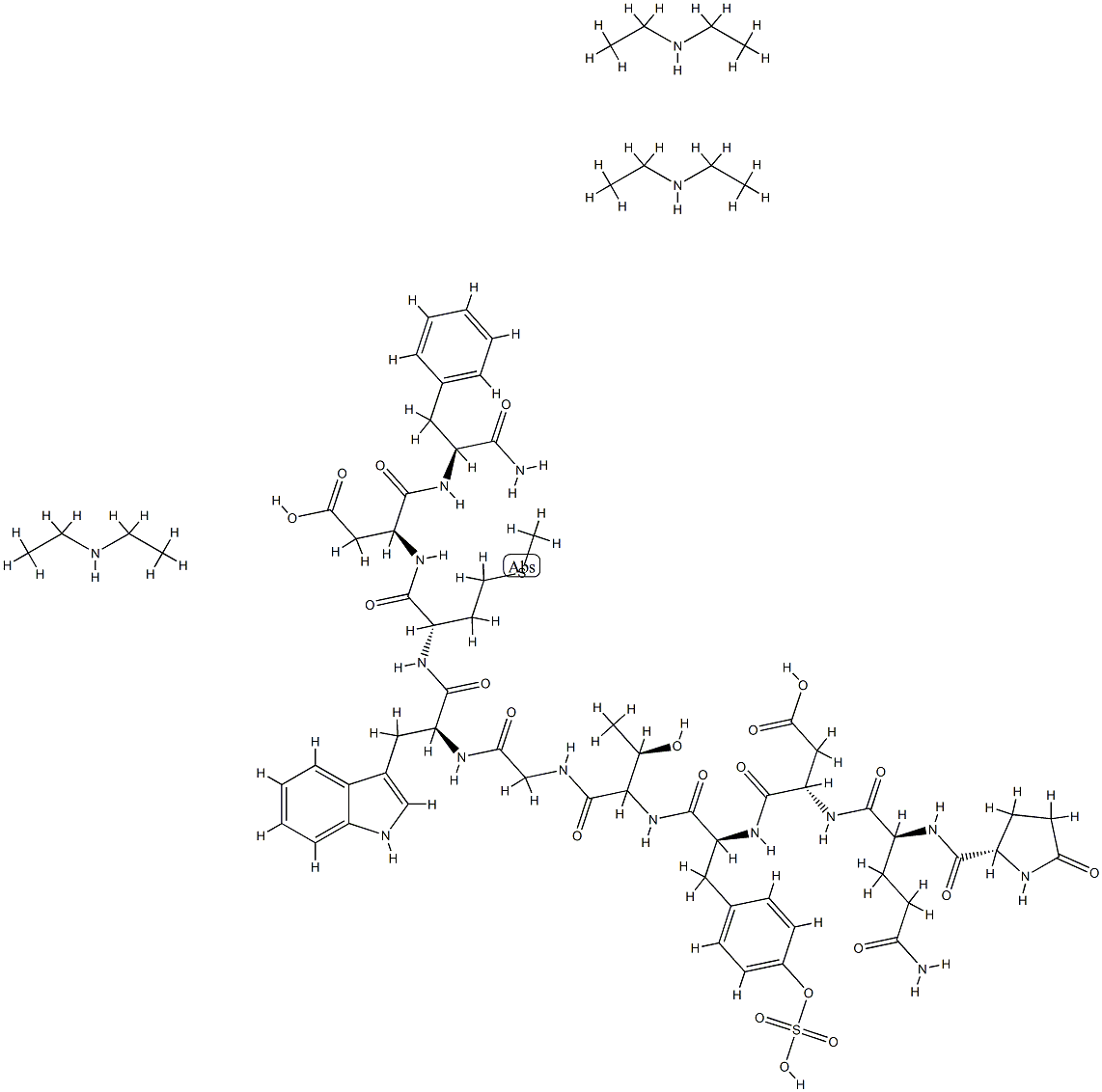 Caerulein, compd. with N-ethylethanamine (1:3) structure