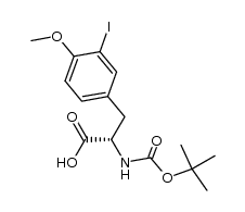 Boc-Tyr(3-I,Me)-OH结构式