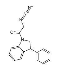 2-azido-1-(3-phenyl-2,3-dihydroindol-1-yl)ethanone Structure