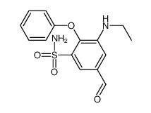 3-(ethylamino)-5-formyl-2-phenoxybenzenesulfonamide Structure