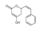 4-hydroxy-2-(2-phenylethenyl)-2,3-dihydropyran-6-one Structure