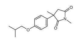 1,3-dimethyl-3-[4-(2-methylpropoxy)phenyl]pyrrolidine-2,5-dione结构式