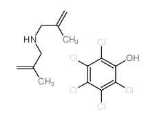 2-methyl-N-(2-methylprop-2-enyl)prop-2-en-1-amine; 2,3,4,5,6-pentachlorophenol Structure