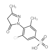 1-(2'-CHLORO-6'-METHYL-4'-SULFOPHENYL)-3-METHYL-5-PYRAZOLONE structure