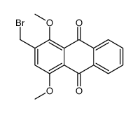 2-(bromomethyl)-1,4-dimethoxyanthracene-9,10-dione结构式