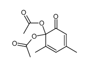 2,4-Dimethyl-6-oxo-2,4-cyclohexadienylidenediacetate structure