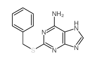 9H-Purin-6-amine,2-[(phenylmethyl)thio]- structure