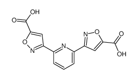 3-[6-(5-carboxy-1,2-oxazol-3-yl)pyridin-2-yl]-1,2-oxazole-5-carboxylic acid Structure