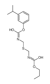 N-[[N-(Propoxycarbonyl)-N-methylamino]thio]N-methylcarbamic acid 3-isopropylphenyl ester结构式