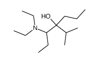 3-diethylamino-4-isopropyl-heptan-4-ol结构式