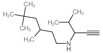 1-Hexanamine,3,5,5-trimethyl-N-[1-(1-methylethyl)-2-propyn-1-yl]-结构式