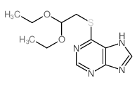 6-(2,2-diethoxyethylsulfanyl)-5H-purine结构式