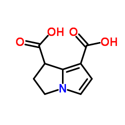 2,3-Dihydro-1H-pyrrolizine-1,7-dicarboxylic acid structure