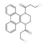 1,4-Bis(3-chloropropanoyl)-1,2,3,4-tetrahydrodibenzo(f,h)quinoxaline结构式
