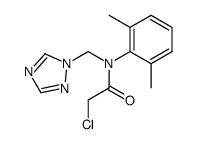 N-chloroacetyl-N-(1H-1,2,4-triazol-1-ylmethyl)-2,6-dimethylaniline Structure