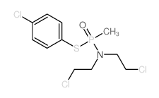 2-chloro-N-(2-chloroethyl)-N-[(4-chlorophenyl)sulfanyl-methyl-phosphoryl]ethanamine picture