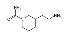 3-(2-aminoethyl)piperidine-1-carboxamide结构式