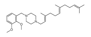 1-(2,3-Dimethoxybenzyl)-4-(3,7,11-trimethyl-2,6,10-dodecatrienyl)piperazine structure