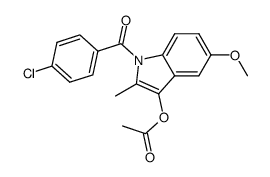 2-[1-(4-chlorobenzoyl)-5-methoxy-2-methyl-indol-3-yl]acetic acid结构式