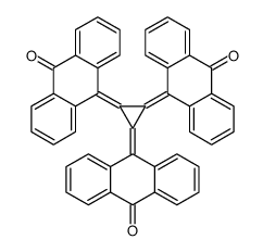 10-[2,3-bis(10-oxoanthracen-9-ylidene)cyclopropylidene]anthracen-9-one结构式