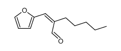 2-(2-furylmethylene)heptan-1-al Structure
