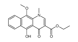 ethyl 5-hydroxy-10-methoxy-1-methylbenzo[g]quinolin-4(1H)-one-3-carboxylate Structure