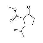 methyl 5-(methylethenyl)-2-oxocyclopentanecarboxylate结构式