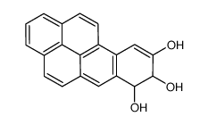 7,8-dihydrobenzo[a]pyrene-7,8,9-triol结构式
