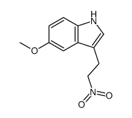 5-methoxy-3-(2-nitroethyl)-1H-indole结构式