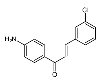 1-(4-aminophenyl)-3-(3-chlorophenyl)prop-2-en-1-one结构式