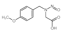 Acetic acid,2-[[(4-methoxyphenyl)methyl]nitrosoamino]-结构式
