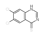 6,7-dichloro-1H-quinazoline-4-thione结构式