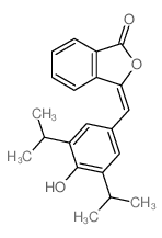 1(3H)-Isobenzofuranone,3-[[4-hydroxy-3,5-bis(1-methylethyl)phenyl]methylene]-结构式