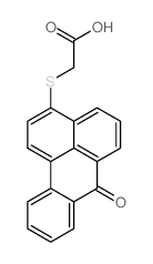 2-(7-氧代-7H-苯并(de)蒽-3-硫代)乙酸结构式