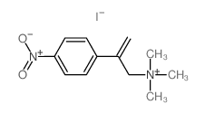 Benzeneethanaminium,N,N,N-trimethyl-b-methylene-4-nitro-,iodide (1:1) structure