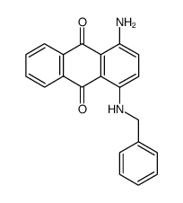 1-amino-4-(benzylamino)anthraquinone结构式