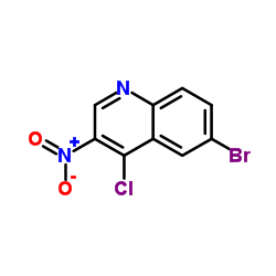 6-Bromo-4-chloro-3-nitroquinoline Structure