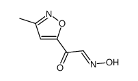 5-Isoxazoleacetaldehyde,3-methyl--alpha--oxo-,aldoxime(9CI) Structure
