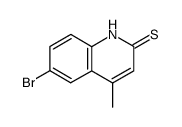 6-bromo-4-methylquinoline-2(1H)-thione结构式