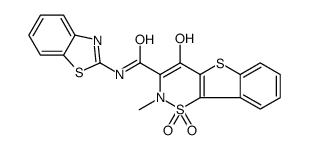 N-(1,3-benzothiazol-2-yl)-4-hydroxy-2-methyl-1,1-dioxo-[1]benzothiolo[2,3-e]thiazine-3-carboxamide Structure