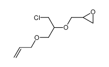 1,2-epoxy-3-(1-chloromethyl-2-allyloxy)ethoxypropane Structure