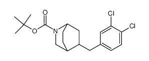 5-(3,4-dichloro-benzyl)-2-aza-bicyclo[2.2.2]octane-2-carboxylic acid tert-butyl ester Structure