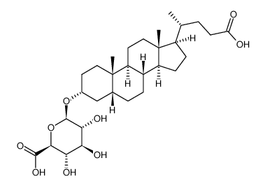 (3a,5b)-23-carboxy-24-norcholan-3-yl b-D-glucopyranosiduronic acid picture