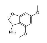 3-Benzofuranamine,2,3-dihydro-4,6-dimethoxy-(9CI) structure