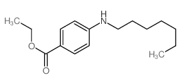 ethyl 4-(heptylamino)benzoate结构式