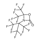 3-perfluoro-tert-butyl-4,4-bis(trifluoromethyl)-1,3-oxazetidin-2-one Structure