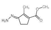 methyl (3Z)-3-hydrazinylidene-2-methyl-cyclopentene-1-carboxylate Structure