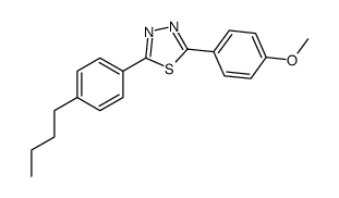 2-(4-butylphenyl)-5-(4-methoxyphenyl)-1,3,4-thiadiazole Structure
