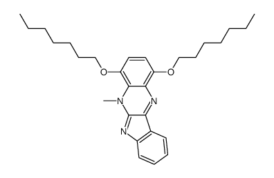 1,4-Diheptyloxy-5-methylindolo[2,3-b]quinoxaline Structure